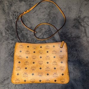 Cognac Brown MCM Crossbody bag